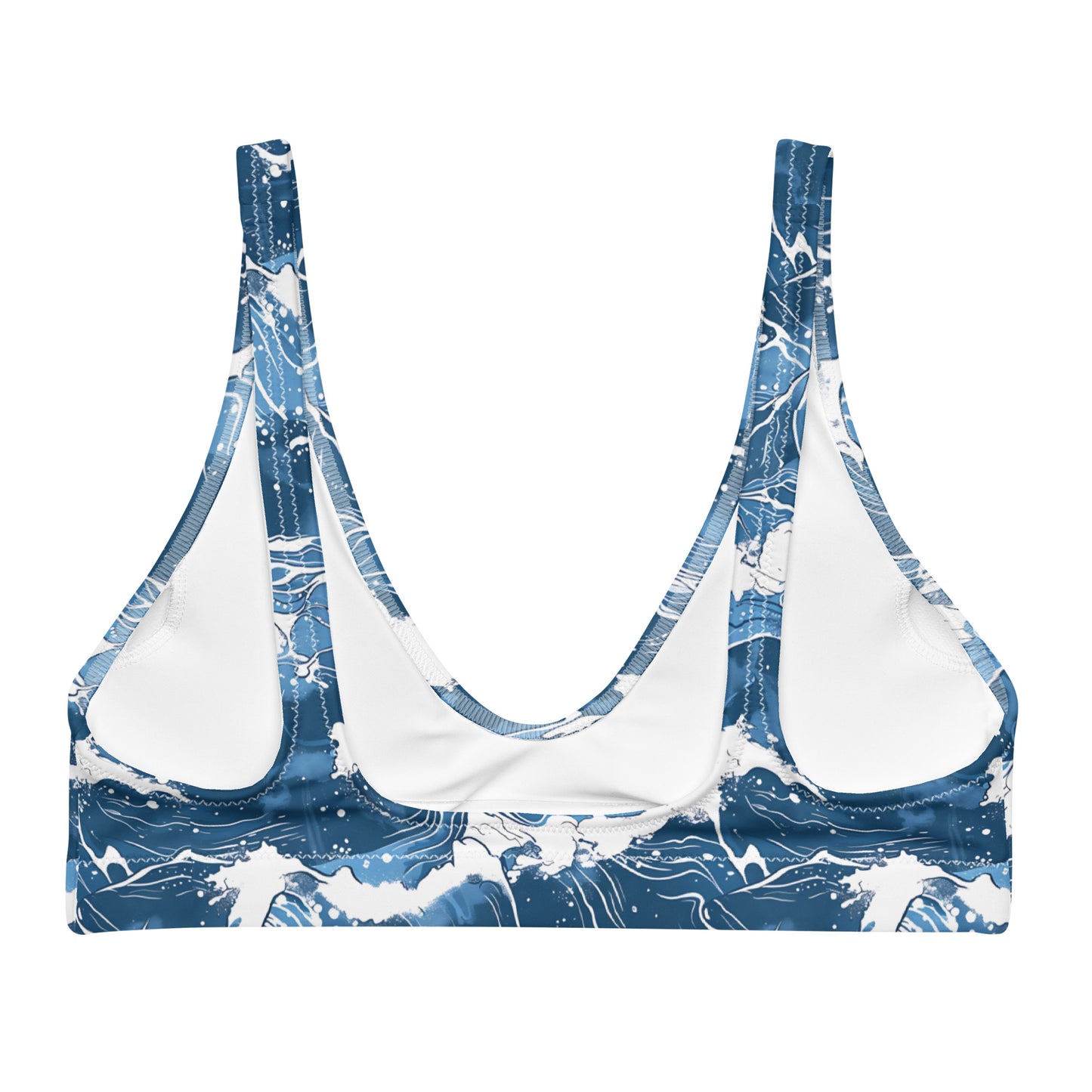 Ocean Waves Bikini Padded Top