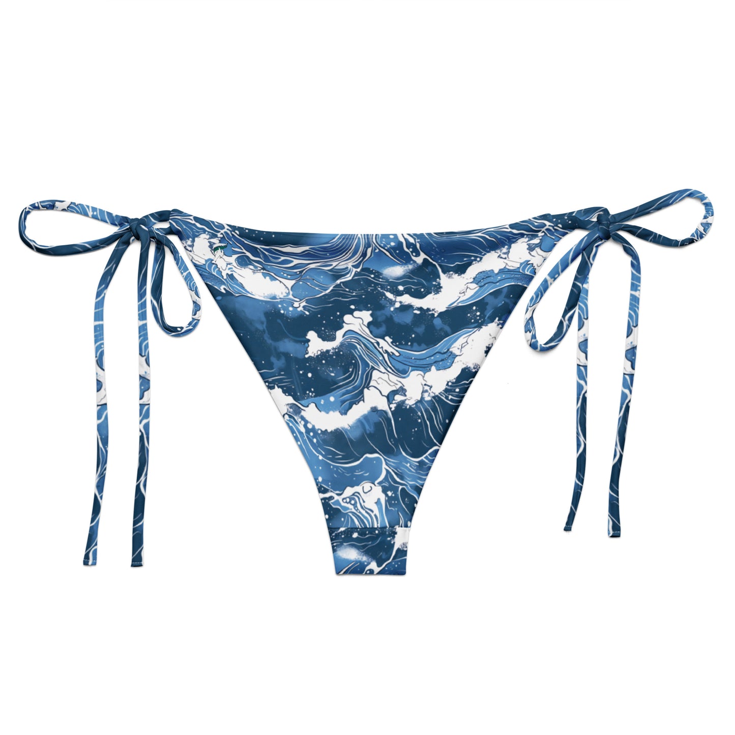 Ocean Waves String Bikini Bottom