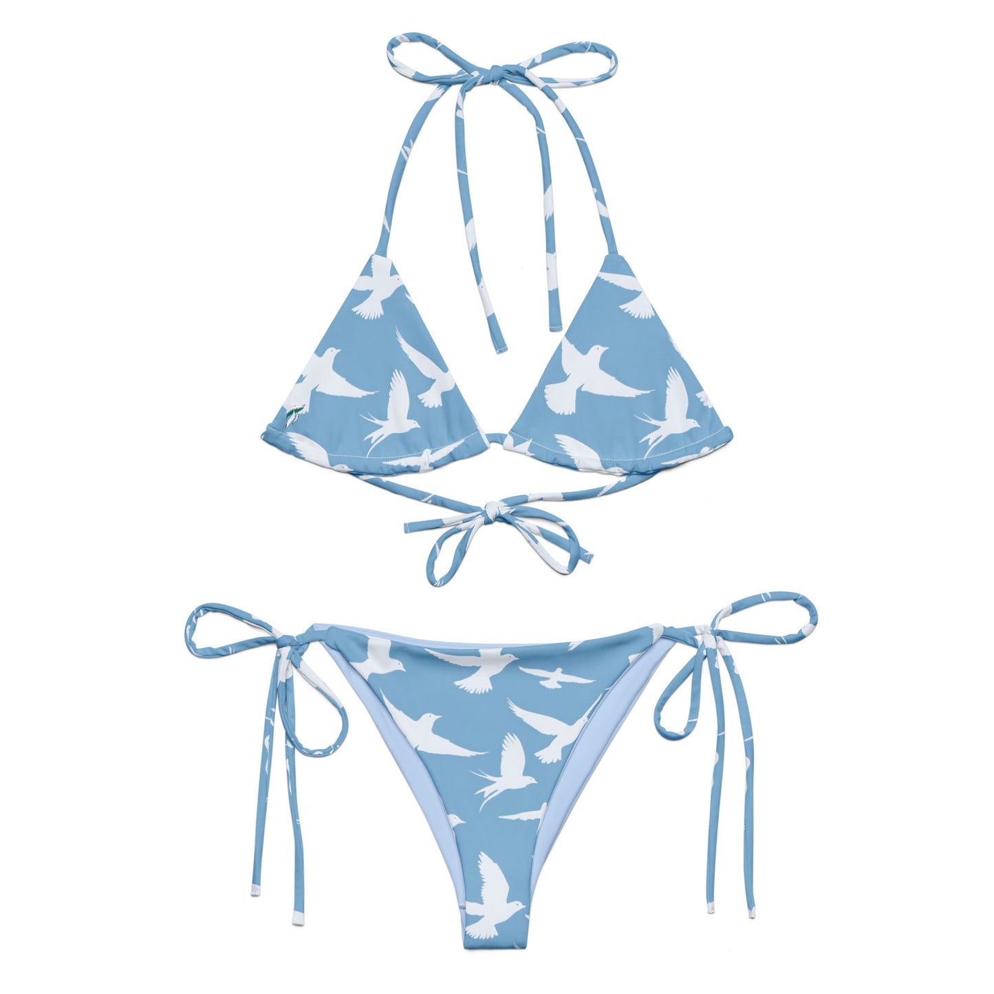 White Birds String Bikini