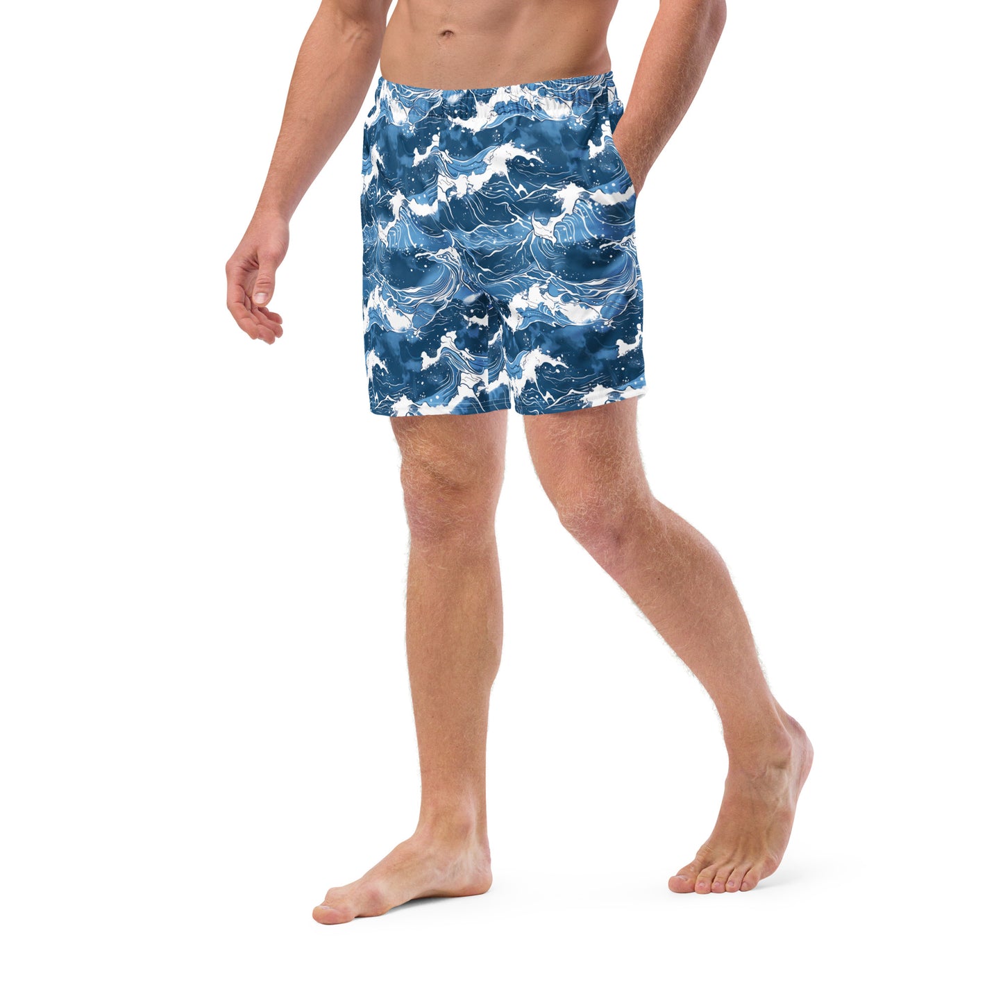 Ocean Waves Swim Trunks