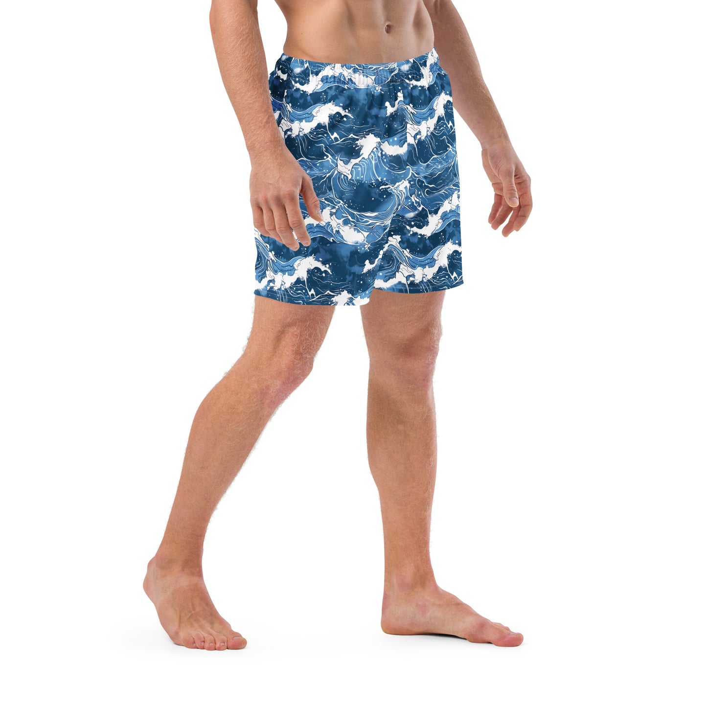 Ocean Waves Swim Trunks