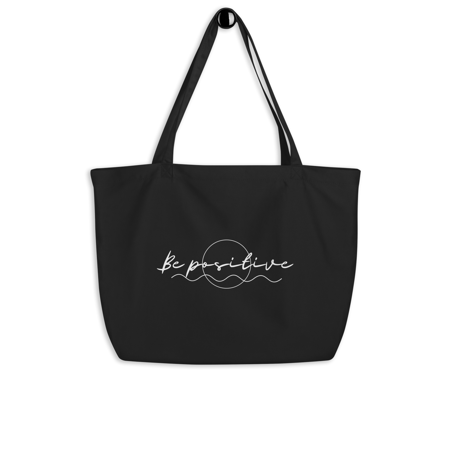 Be Positive Large Tote Bag