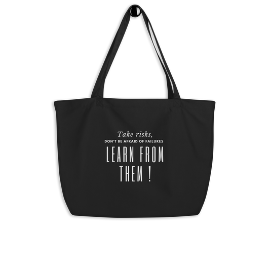 Large Don't be Afraid Tote Bag