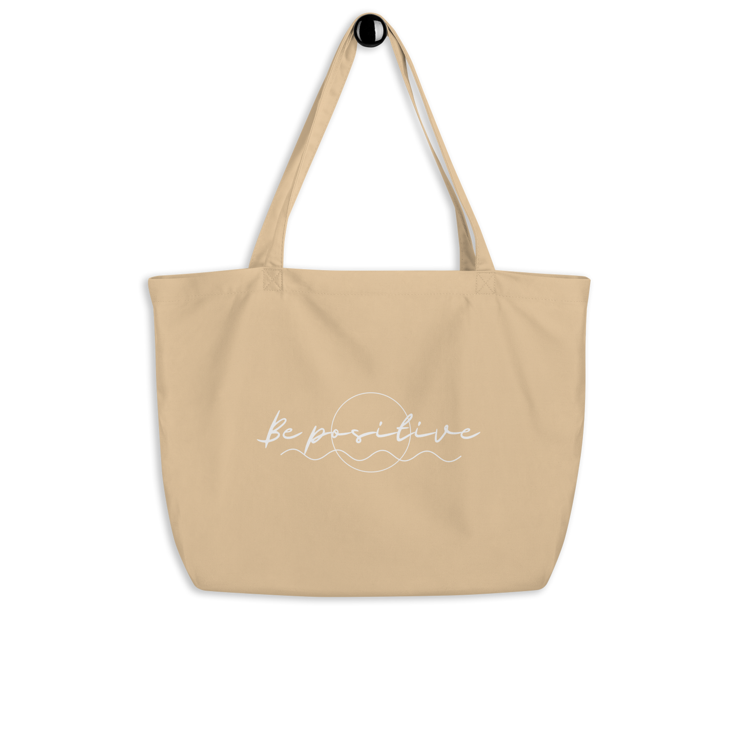 Be Positive Large Tote Bag